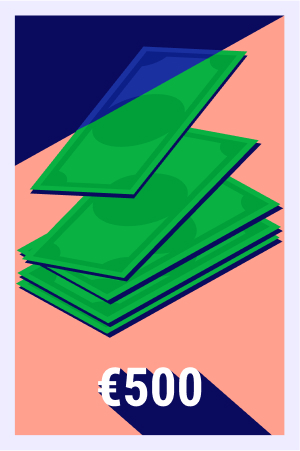Effettua un deposito di 500 €