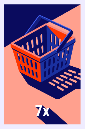 Effettua 7 acquisti nel negozio