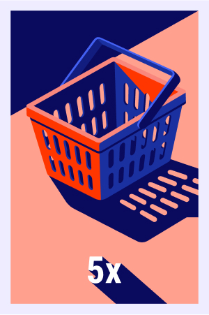 Effettua 5 acquisti nel negozio